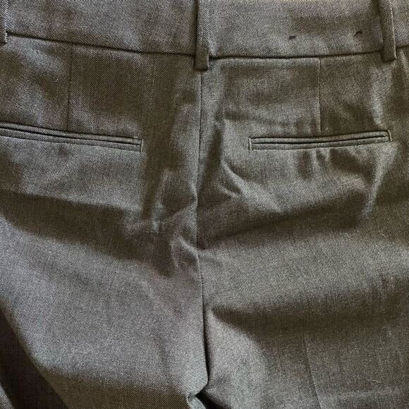 Ann Taylor charcoal grey Devin women trousers pants tailored w/flare legs sz 6 - Picture 6 of 9